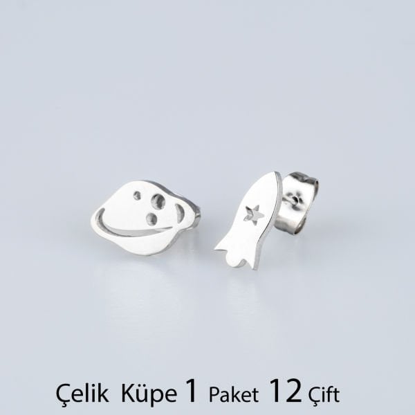 Çelik Küpe Uzay Paket