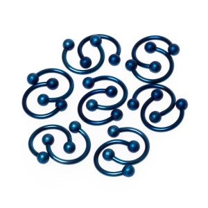 Toptan 316L Çelik Piercing Septum Smiley 3mm Top
