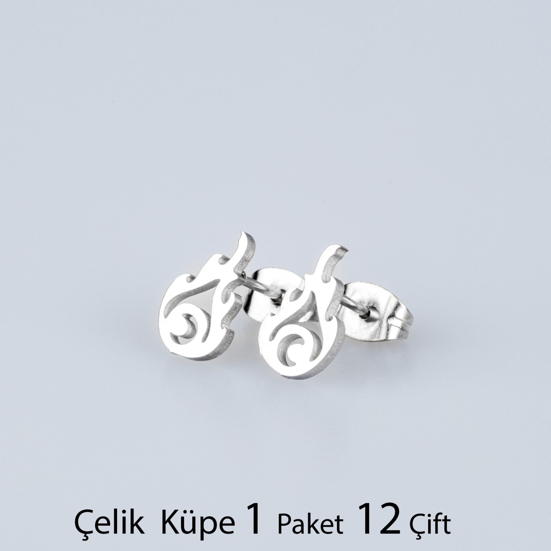 Çelik Küpe Alev Paket
