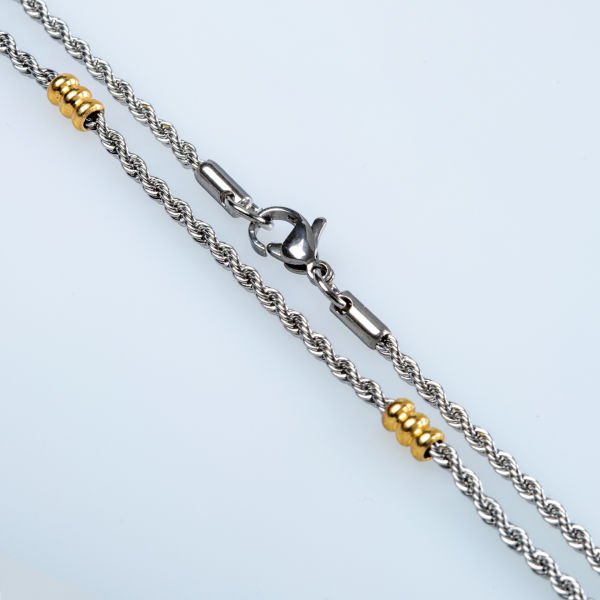 قلادة سلسلة فولاذية 3 مللي متر