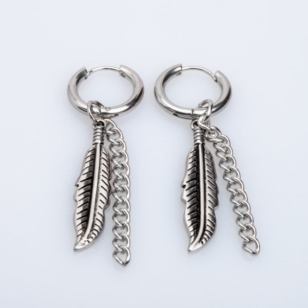 Çelik Küpe - Çift