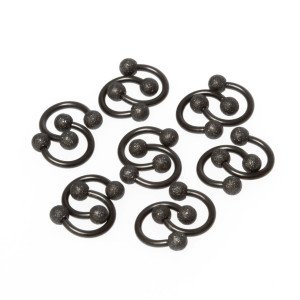 Toptan 316L Çelik Piercing Septum Smiley 3mm Top Boy: 1.2x6x3mm