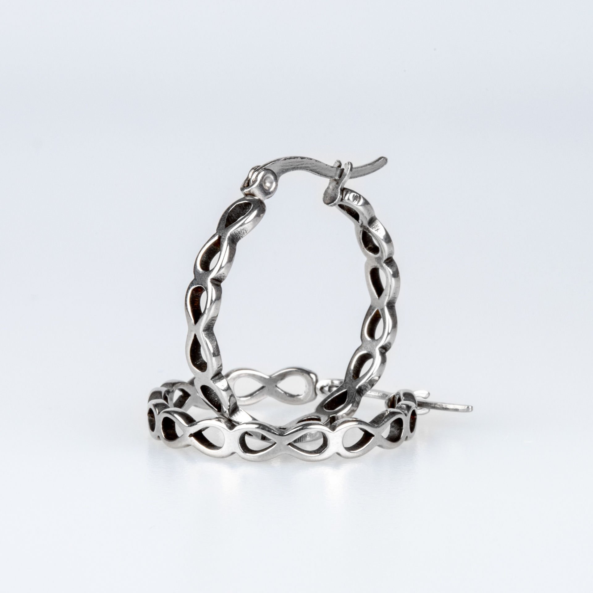 Çelik Küpe - Çift