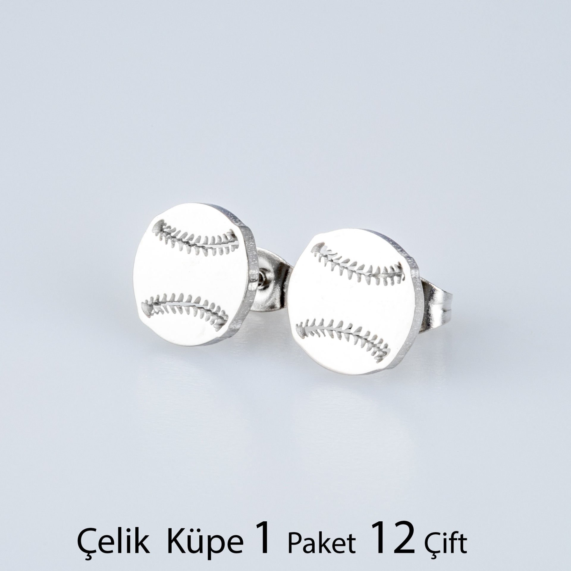 Çelik Küpe Beyzbol Topu Paket