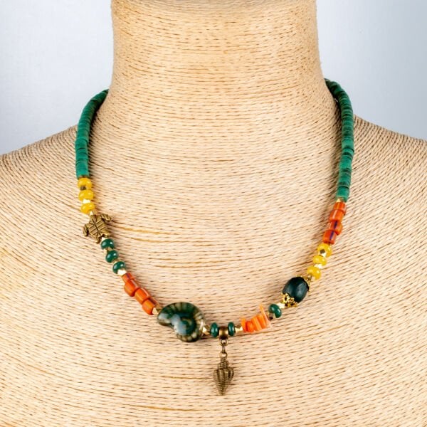 Etnik Doğal Taş Kolye