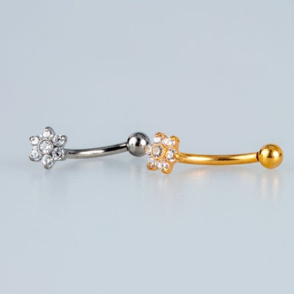 Piercing Titanyum Rook Çiçek