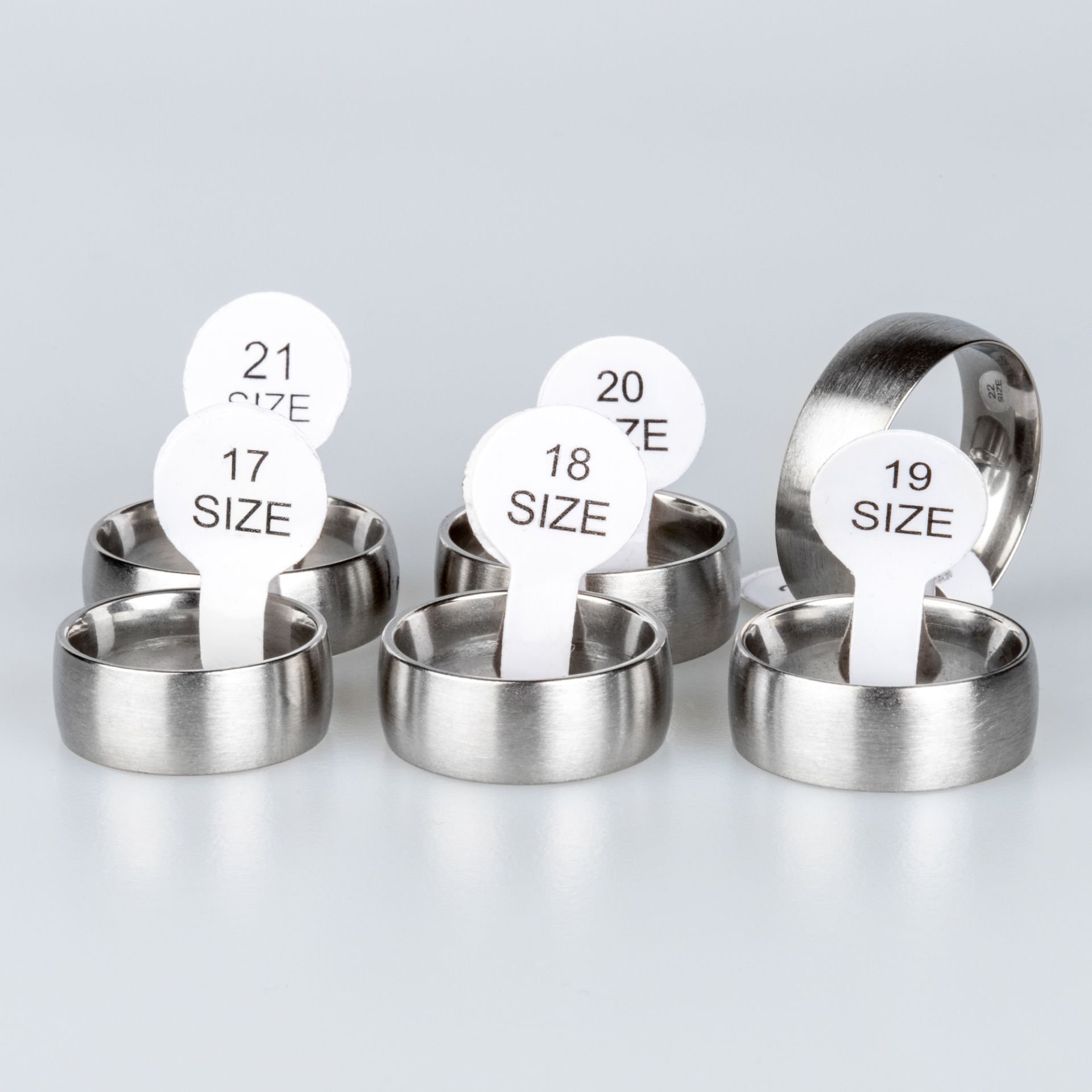 Steel Wedding Ring Package 36 Pieces Matte