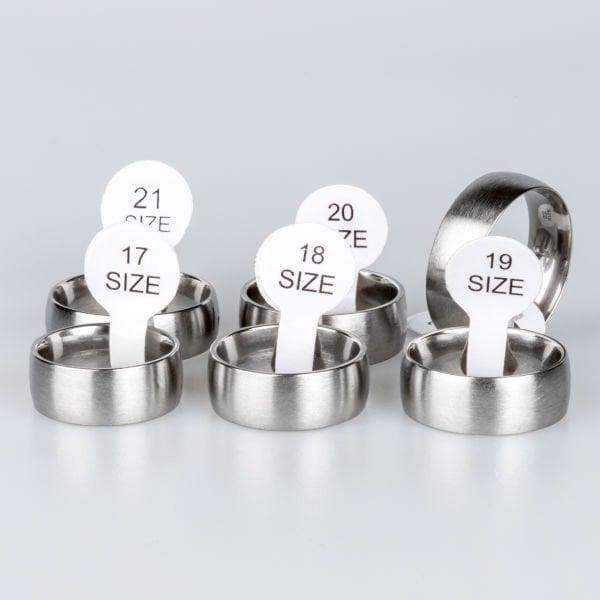 Steel Wedding Ring Package 36 Pieces Matte