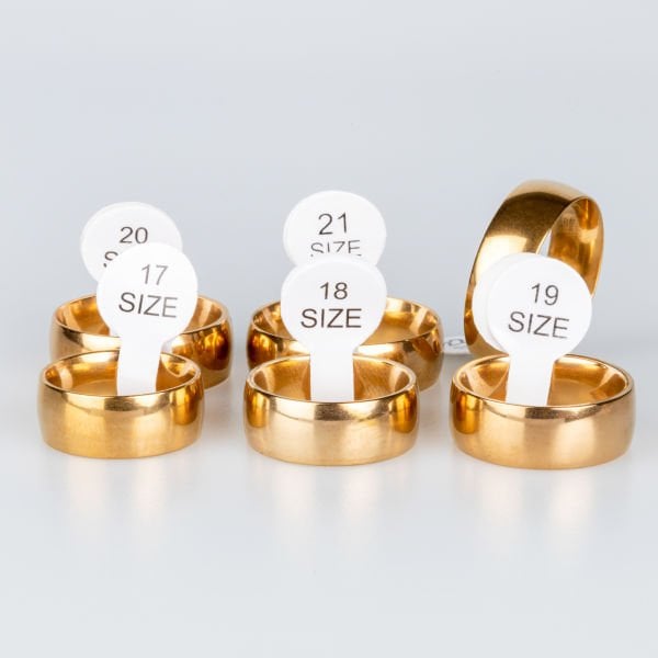 Steel Wedding Ring Package 36 Pieces Shiny