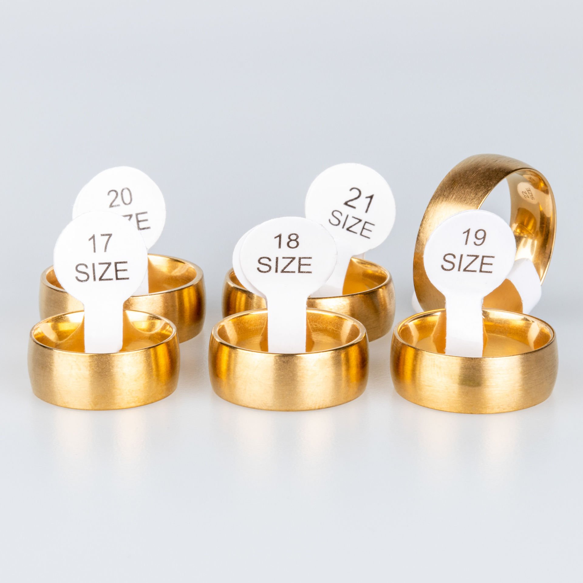 Steel Wedding Ring Package 36 Pieces Matte