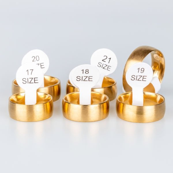 Steel Wedding Ring Package 36 Pieces Matte