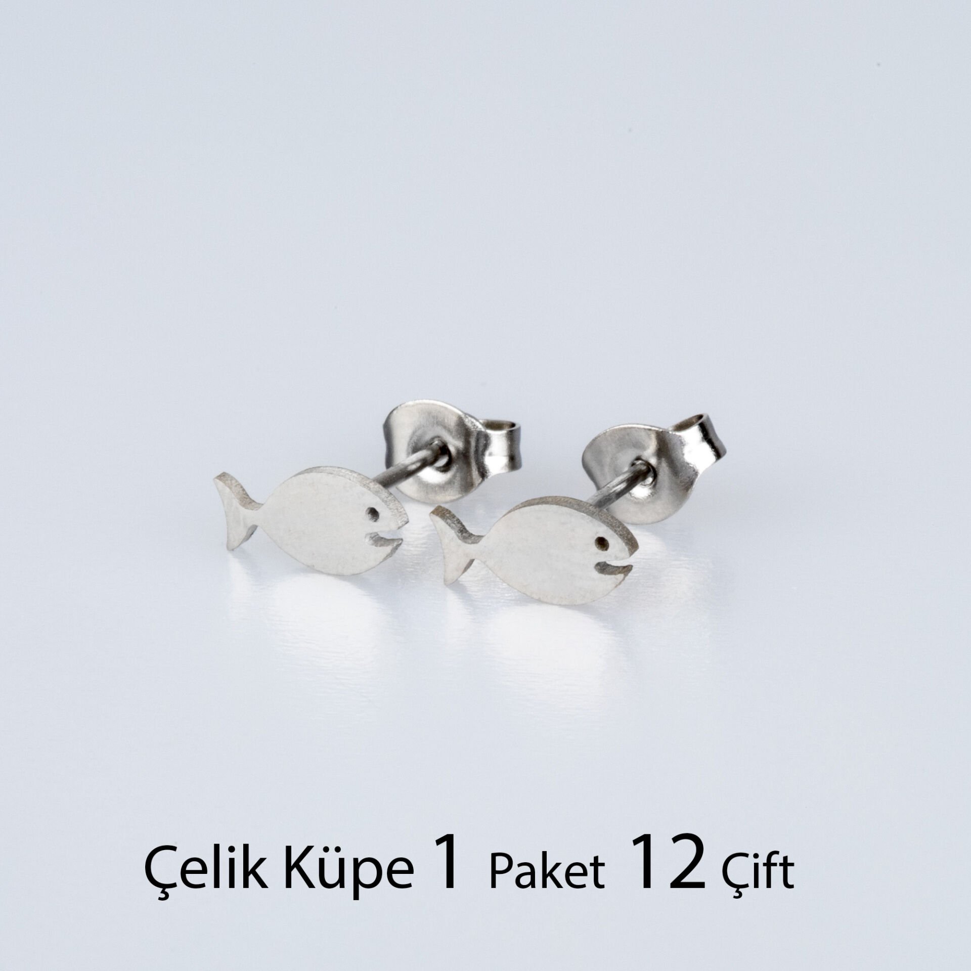 Steel Earring Fish Package