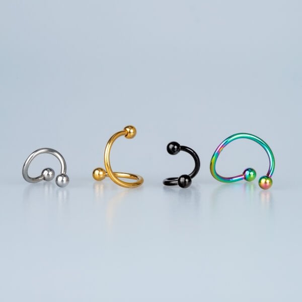 Ring Piercing Cartilage Yellow 8mm