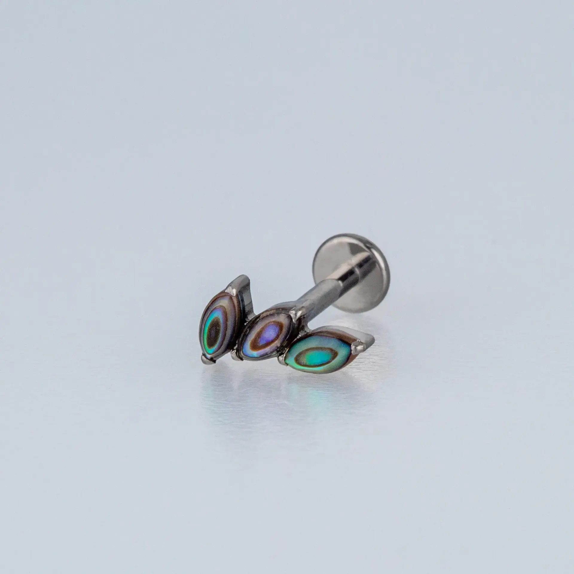 Piercing G23 Titanyum Tragus Doğal Taşlı Renk 6