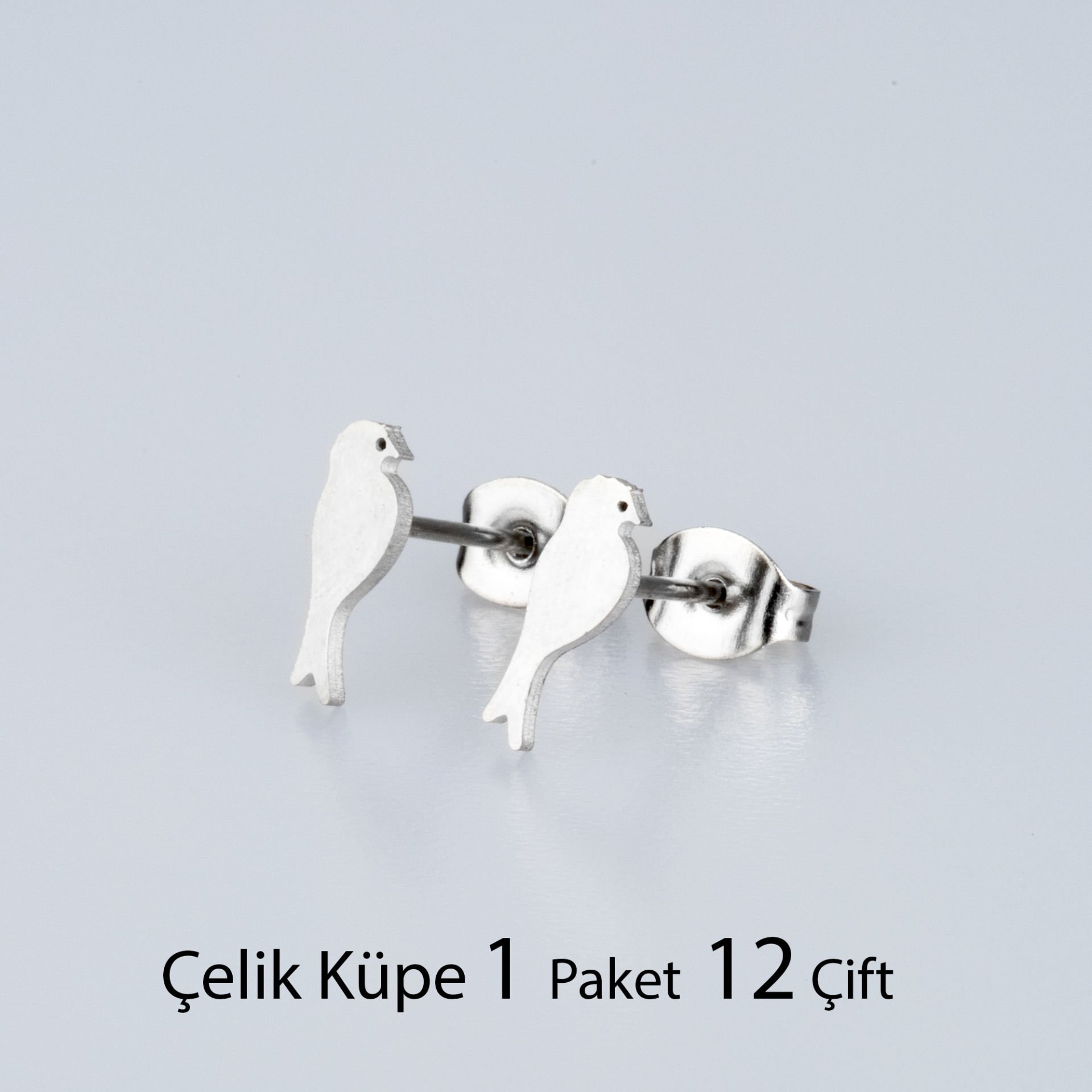 Çelik Küpe Kuş Paket