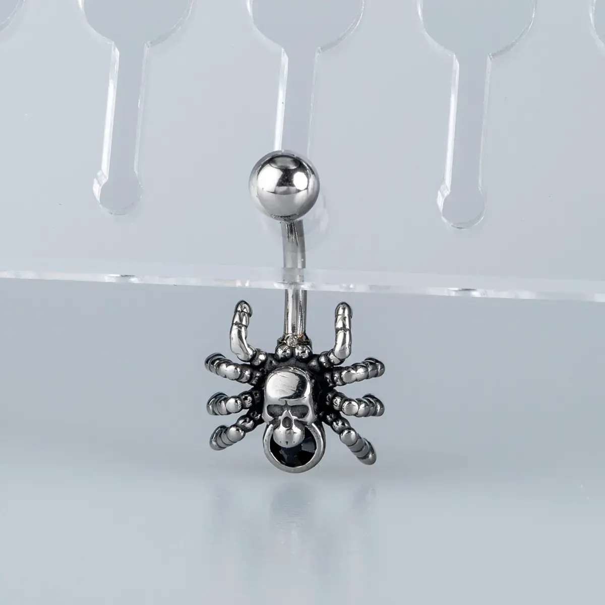 Toptan Piercing 316L Cerrahi Çelik Gotik Örümcek Göbek Vos Etnik Takı