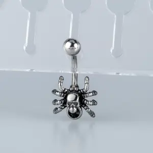 Toptan Piercing 316L Cerrahi Çelik Gotik Örümcek Göbek Vos Etnik Takı