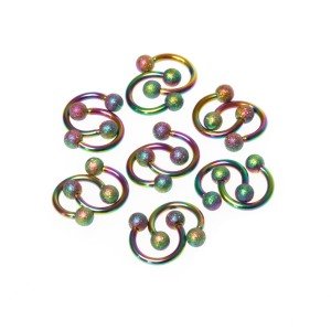Toptan 316L Çelik Piercing Septum Smiley 3mm Top Boy: 1.2x6x3mm