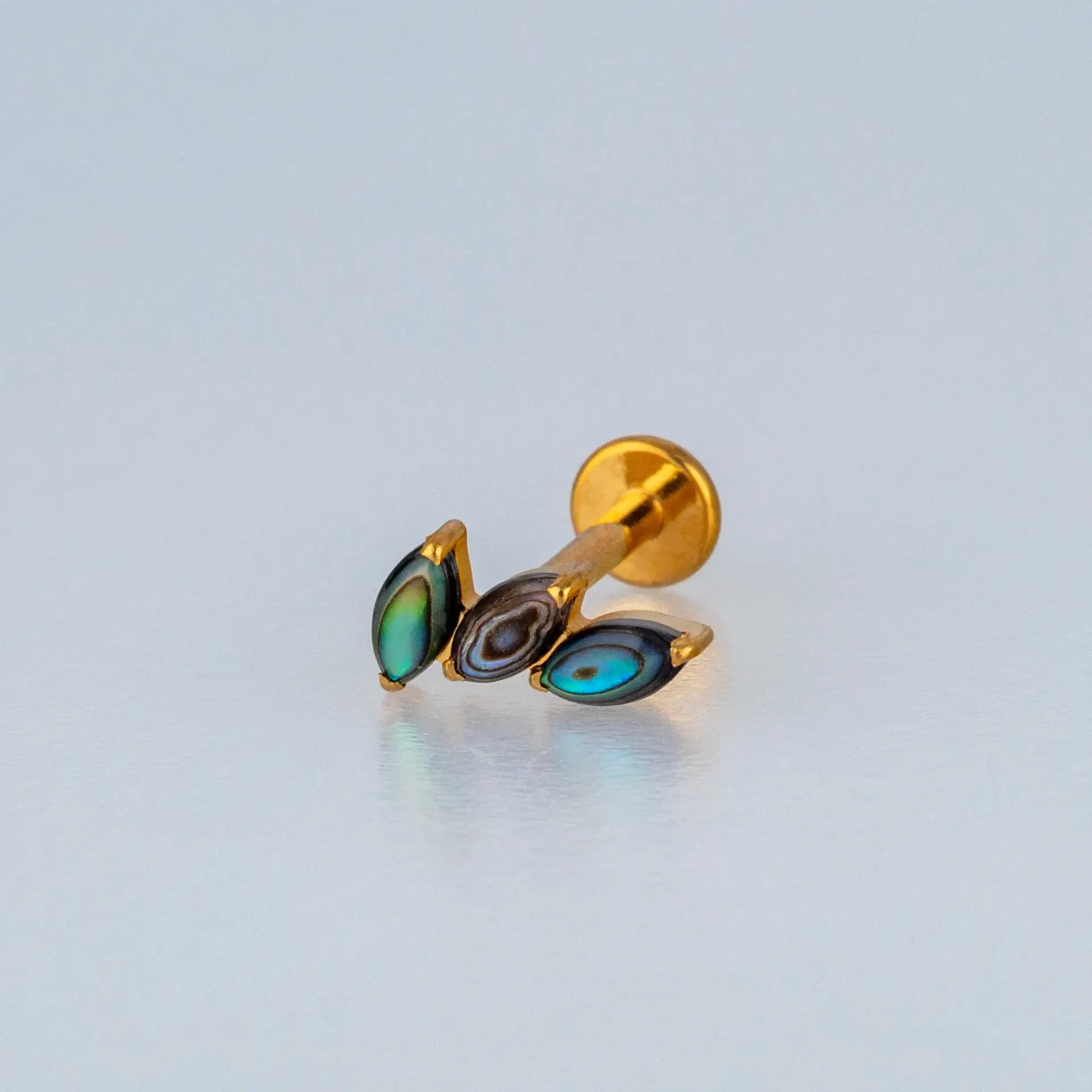 Piercing G23 Titanyum Tragus Doğal Taşlı