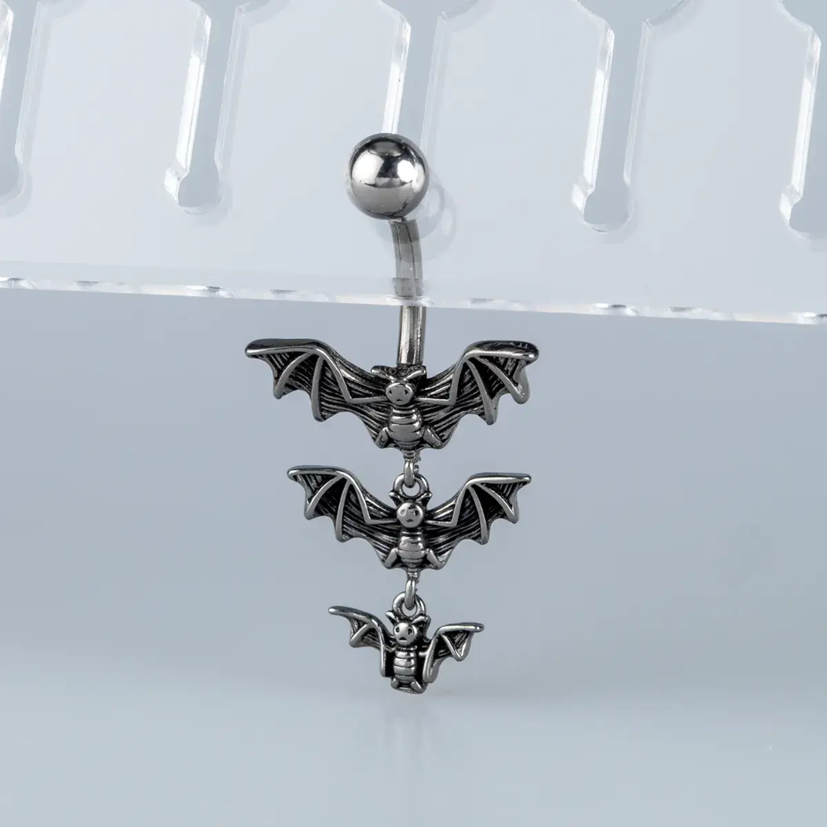 Toptan Piercing 316L Cerrahi Çelik Gotik Yarasa Göbek Vos Etnik Takı