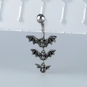 Toptan Piercing 316L Cerrahi Çelik Gotik Yarasa Göbek Vos Etnik Takı