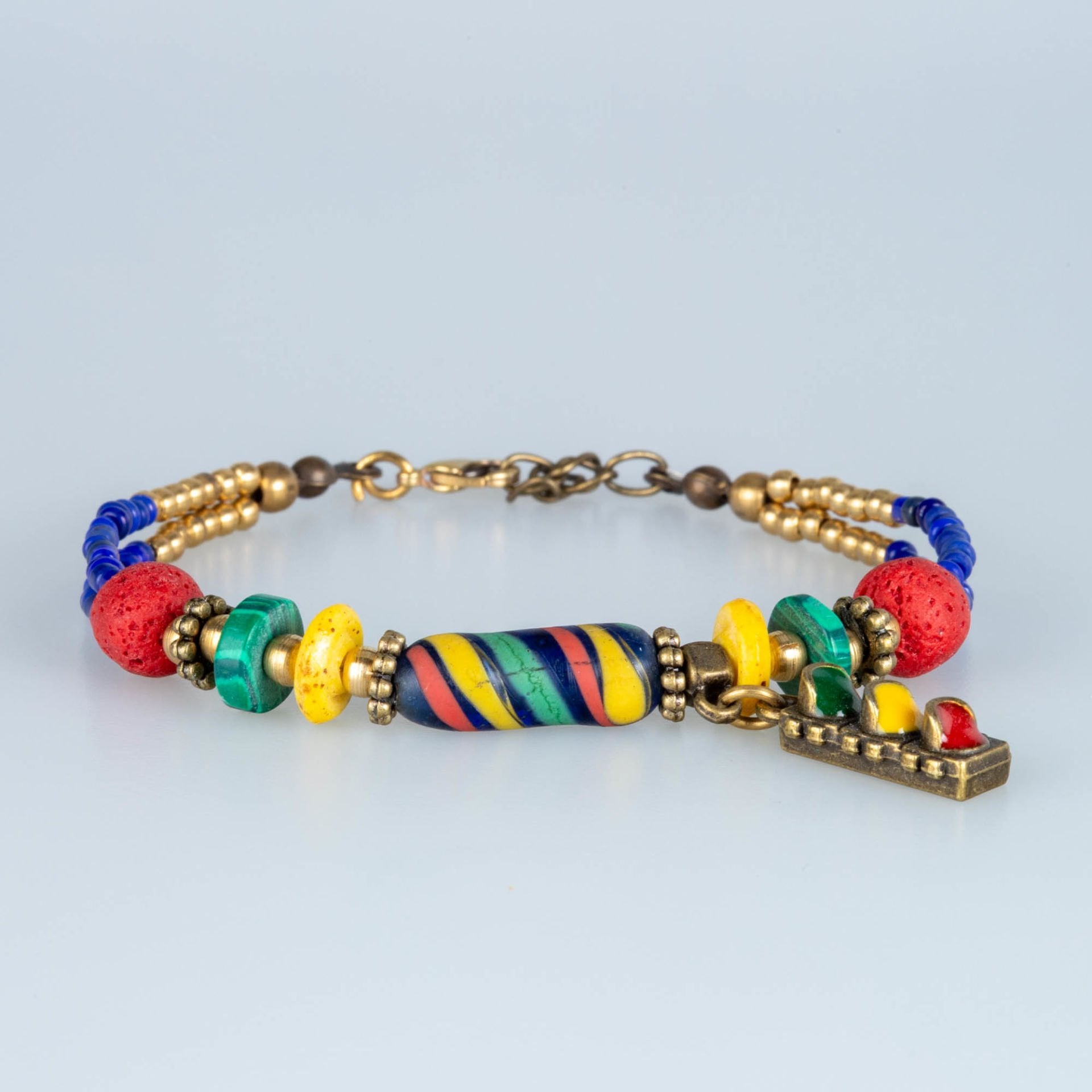 Doğal Taş Tibet Etnik Bileklik