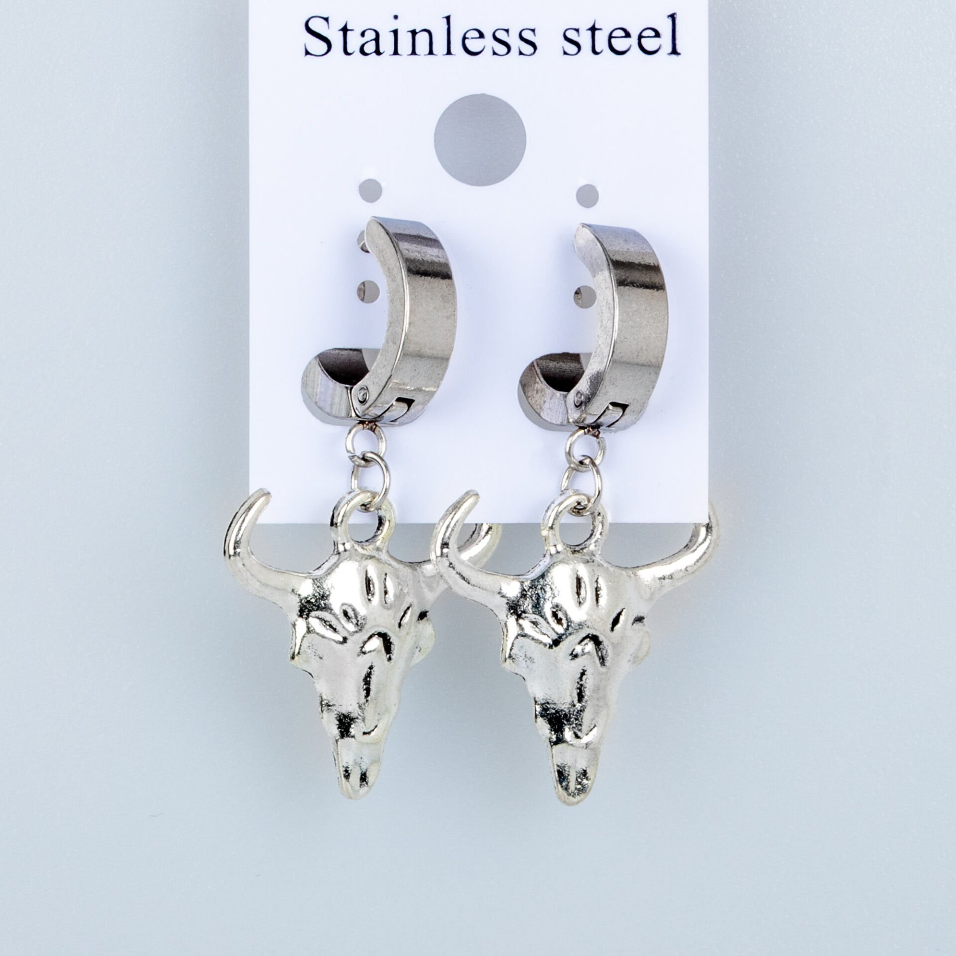 Steel Earring Taurus - Pair