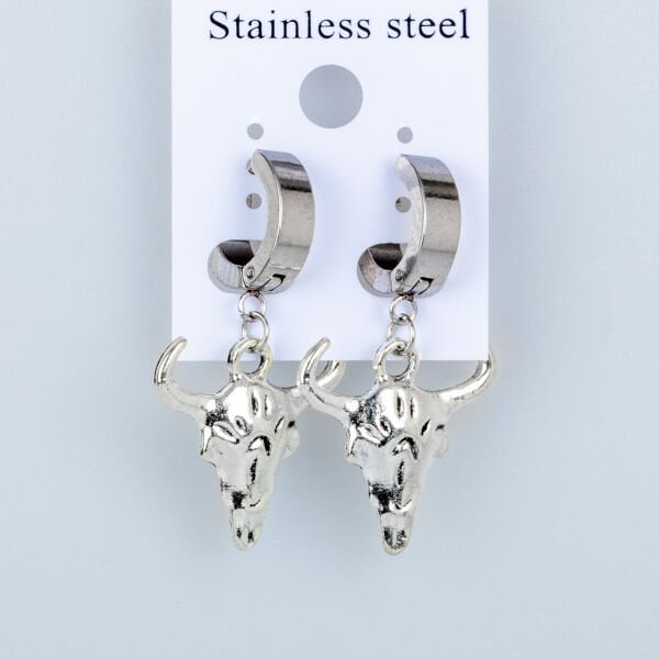 Steel Earring Taurus - Pair