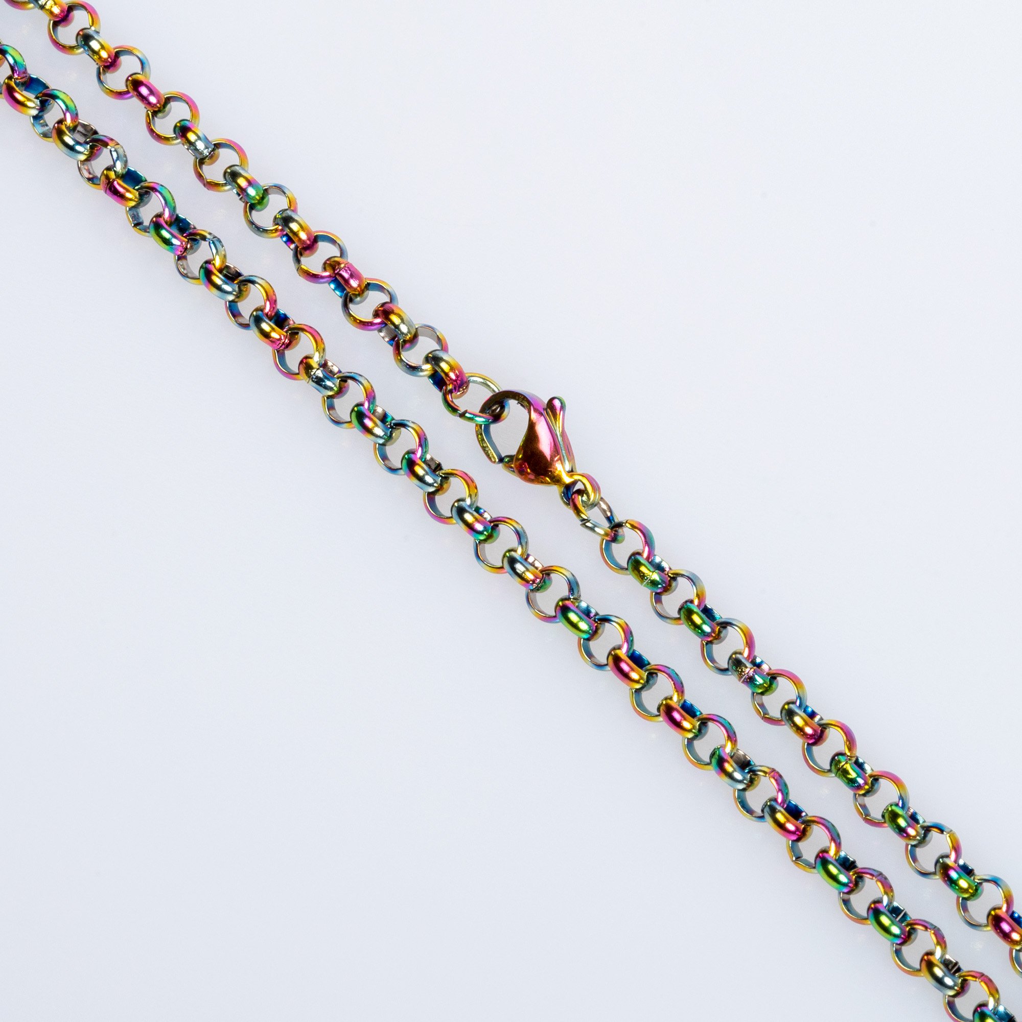 قلادة سلسلة فولاذية 4 مللي متر