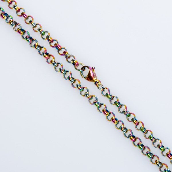 قلادة سلسلة فولاذية 4 مللي متر