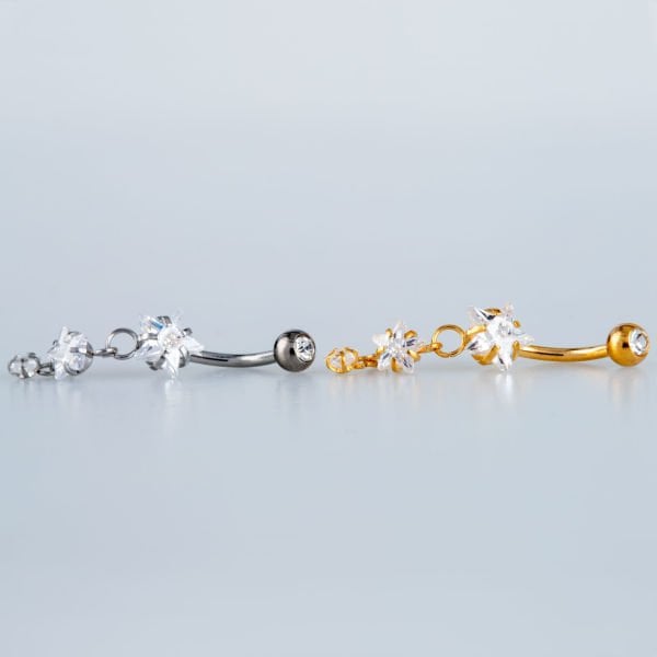 Piercing Göbek Yıldız taş