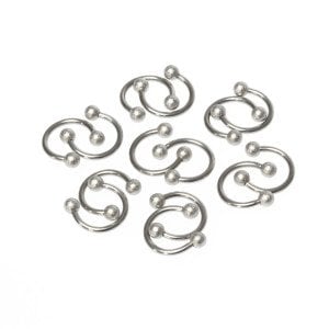 Piercing Septum Smiley 3mm Top Boy: 1.2x8x3mm