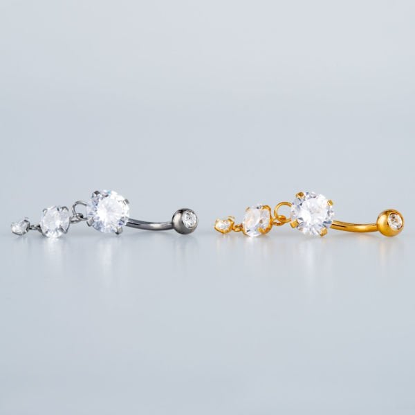 Piercing Göbek Yuvarlak taş