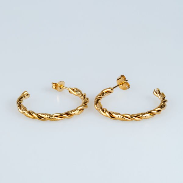 أقراط فولاذية - زوج واحد