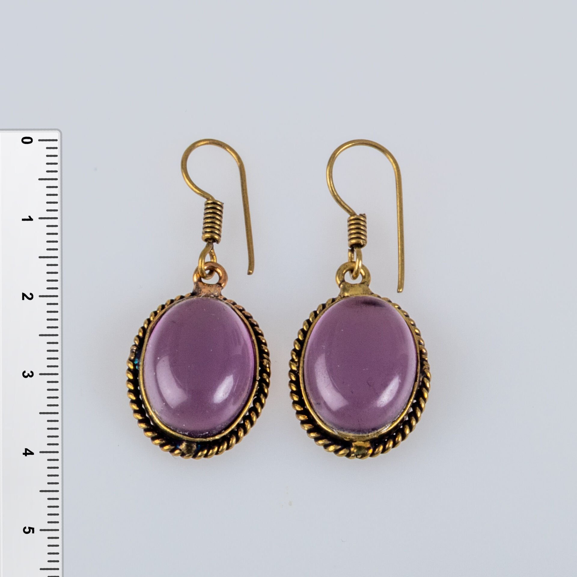 Pirinç Küpe Taşlı