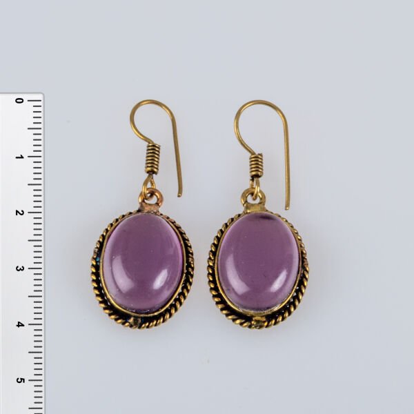 Pirinç Küpe Taşlı