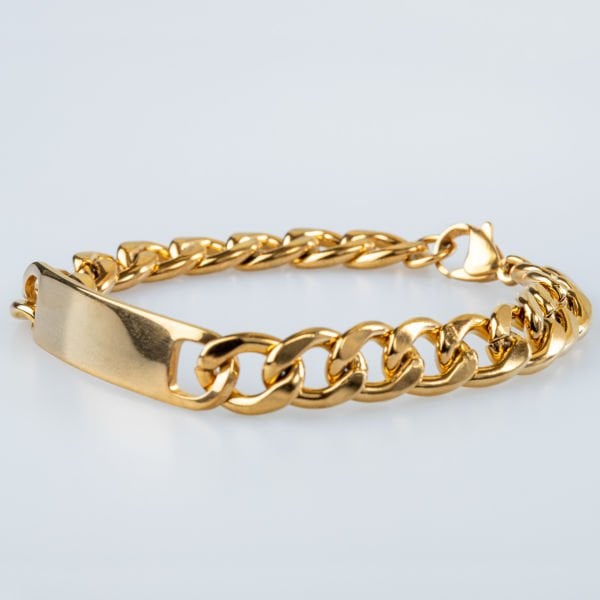 Men's Steel Imprint Bracelet