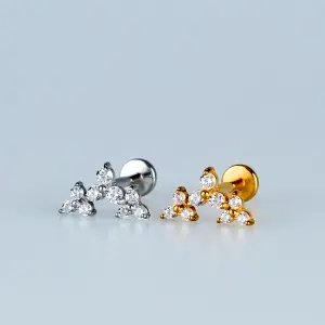Toptan Piercing 316L Cerrahi Çelik Üçlü Küme Tragus Vos Etnik Takı