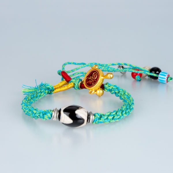 Ethnic Knitted Natural Stone Bracelet