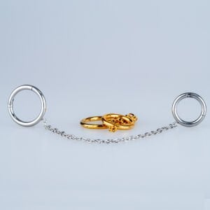 Piercing Çelik 2 li Halka Segment Beyaz