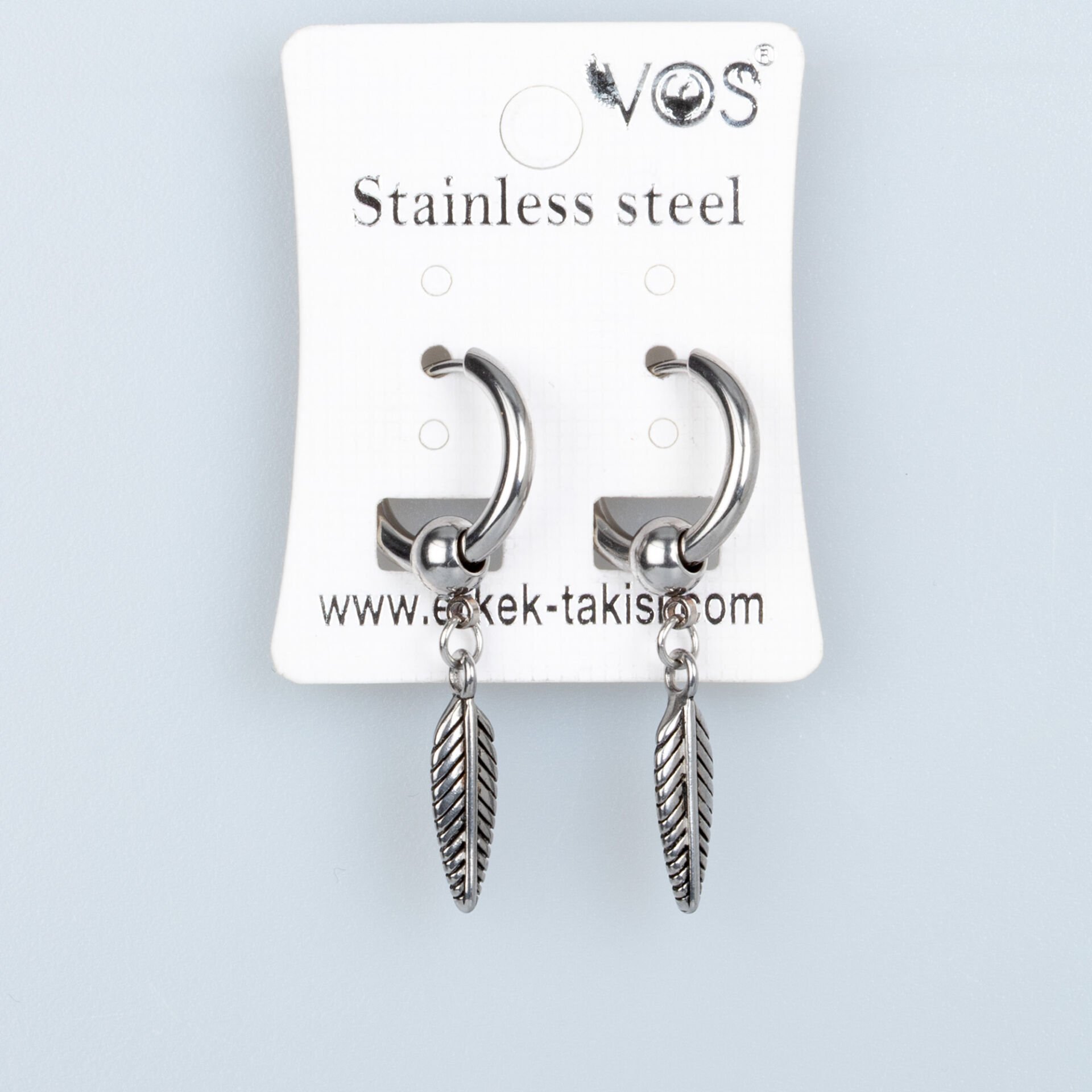 Çelik Küpe Tüy-Çift