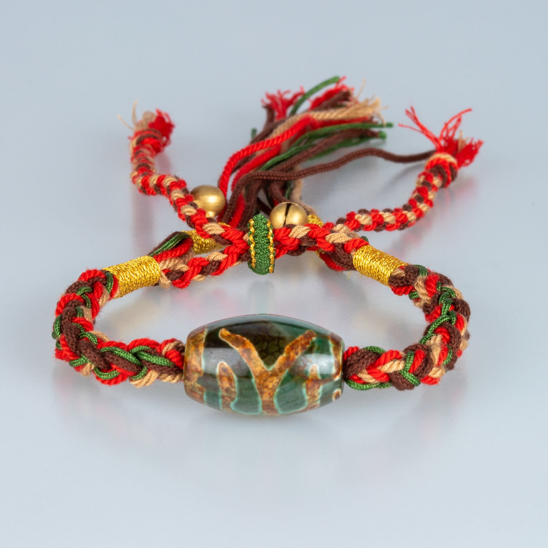 Ethnic Knitted Natural Stone Bracelet