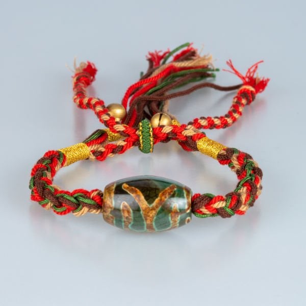 Ethnic Knitted Natural Stone Bracelet