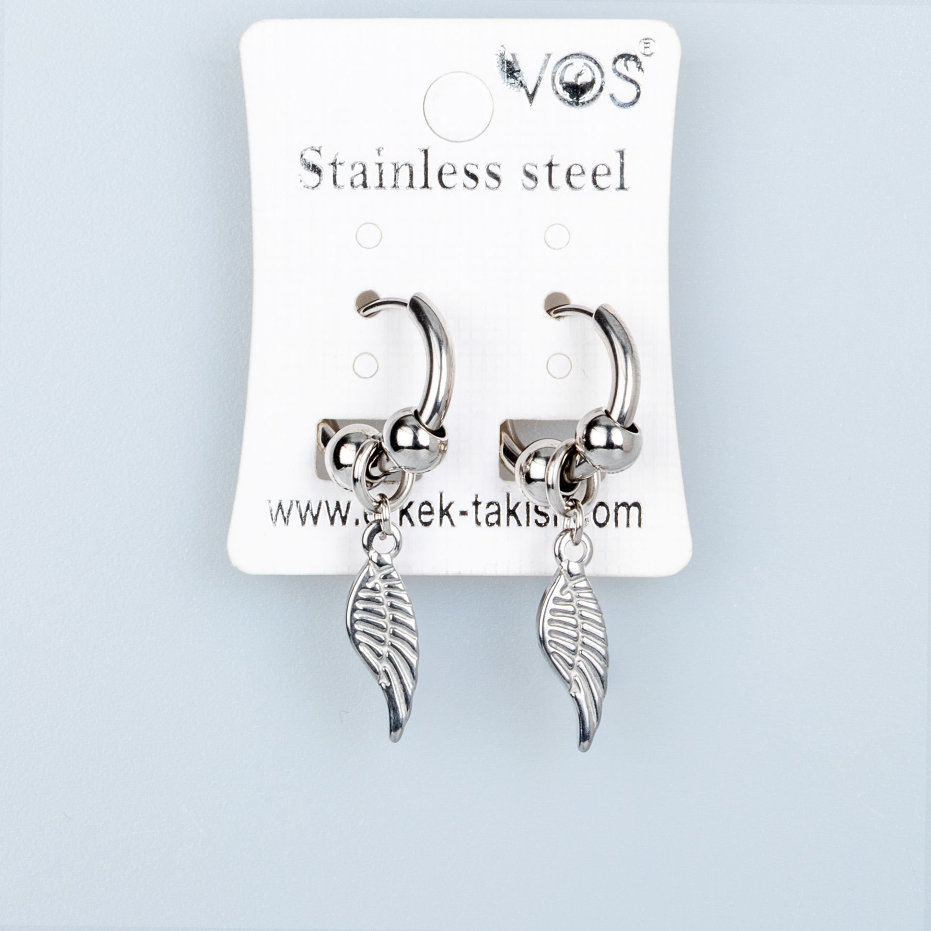 Çelik Küpe Kanat-Çift