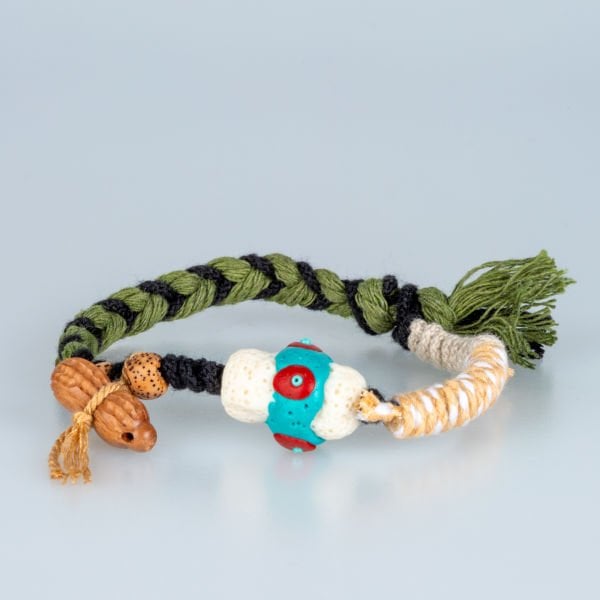 Ethnic Knitted Natural Stone Bracelet