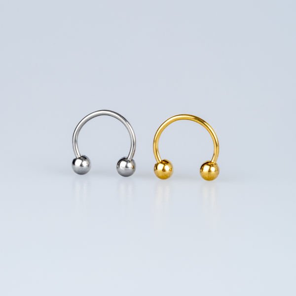 Piercing Hızma Bar 0.8mm Top 3mm Sarı 8mm