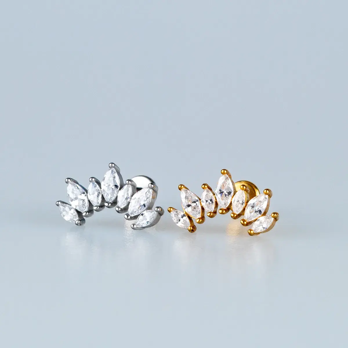 Toptan Piercing 316L Cerrahi Çelik Lotus Tragus Vos Etnik Takı