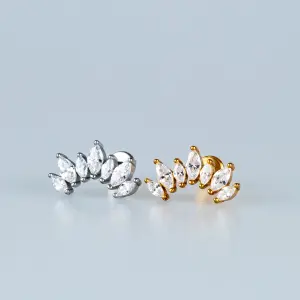 Toptan Piercing 316L Cerrahi Çelik Lotus Tragus Vos Etnik Takı