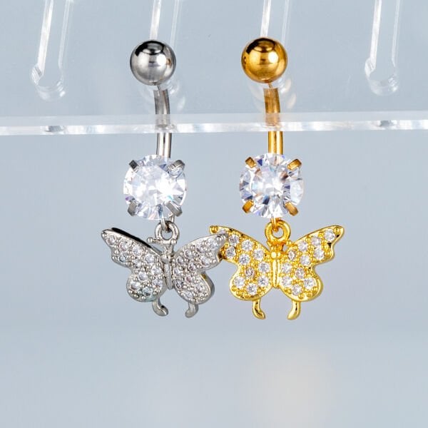 Piercing Göbek Fashion Kelebek