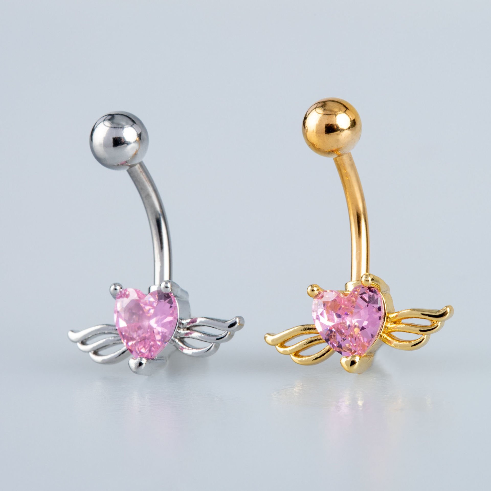 Piercing Göbek Kalp Taş